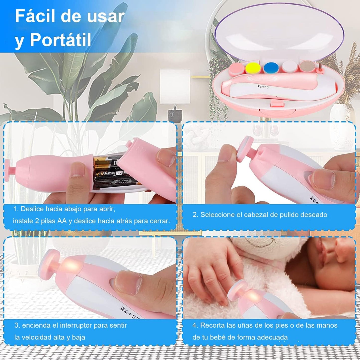 Baby Electric Nail Trimmer Set